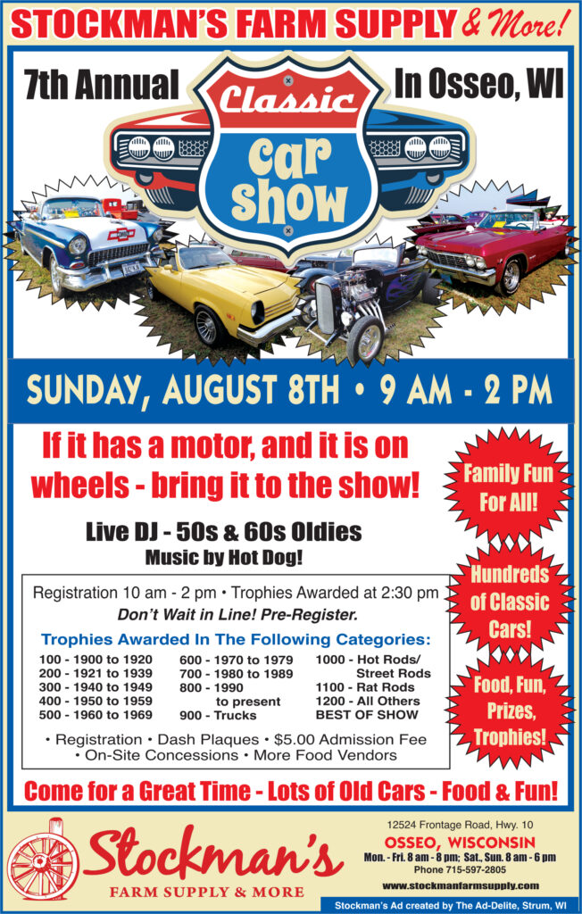 Stockman's 20210727 Car Show Stockman's Farm Supply & More Osseo, WI